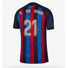 Barcelona Frenkie de Jong #21 Hemmatröja 2022-23 Korta ärmar
